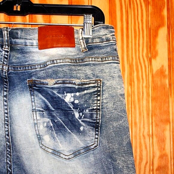 🔥 Decibel Biker Moto Denim Shorts – Size 34 - Picture 2 of 10